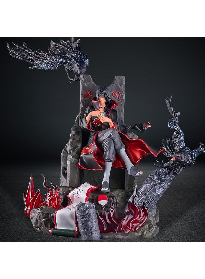 Naruto Uchiha Itachi Throne Figure and Majestic Anime Model , Desk Centerpiece and Premium Birthday Gift,33cm - Image 4